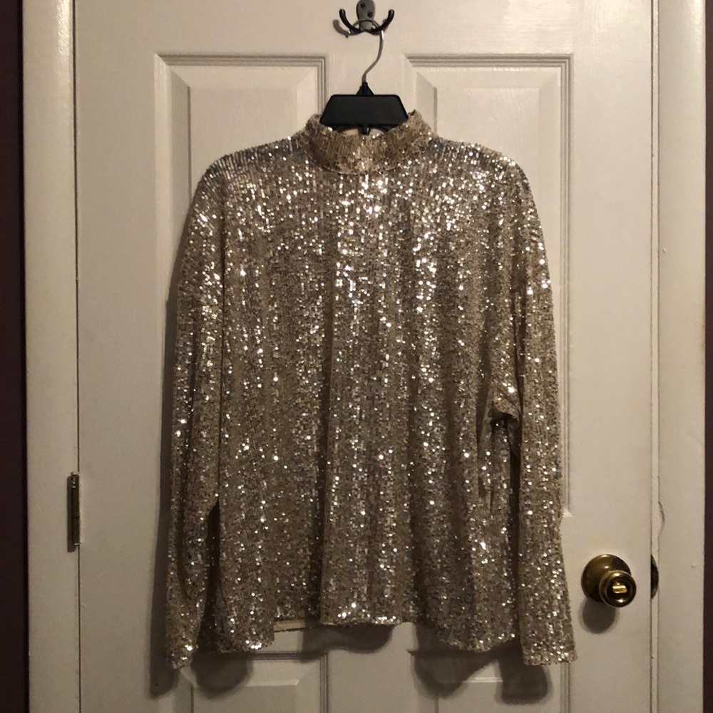 NWT Sequin Long Sleeve Top (H&M)